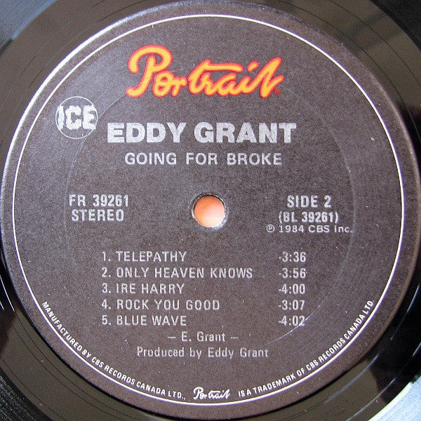 Eddy Grant – Going For Broke Vinyl Pursuit Inc