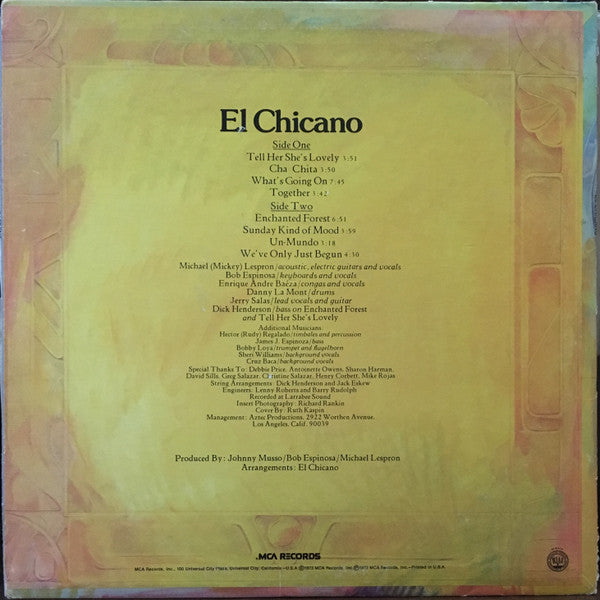 El Chicano – El Chicano US Pressing - 1973 Original Pressing Vinyl Pursuit Inc