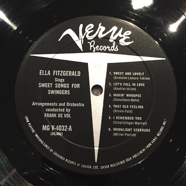 Ella Fitzgerald – Ella Fitzgerald Sings Sweet Songs For Swingers VinylPursuit.com