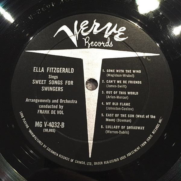 Ella Fitzgerald – Ella Fitzgerald Sings Sweet Songs For Swingers VinylPursuit.com