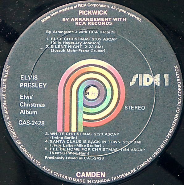 Elvis Presley – Elvis' Christmas Album VinylPursuit.com