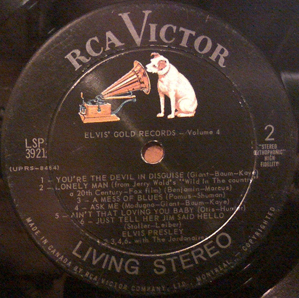 Elvis Presley – Elvis' Gold Records - Volume 4 VinylPursuit.com