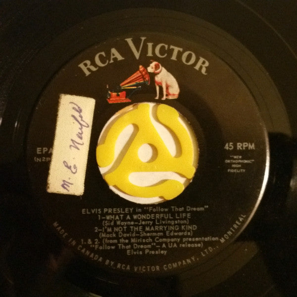 Elvis Presley – Follow That Dream - 7" Single VinylPursuit.com