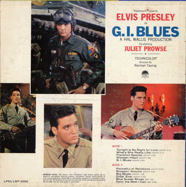 Elvis Presley – G. I. Blues VinylPursuit.com