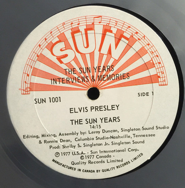 Elvis Presley – Interviews And Memories Of The Sun Years VinylPursuit.com