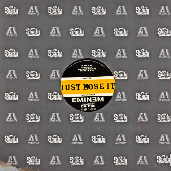 Eminem – Just Lose It - US Promo Pressing Vinyl Pursuit Inc