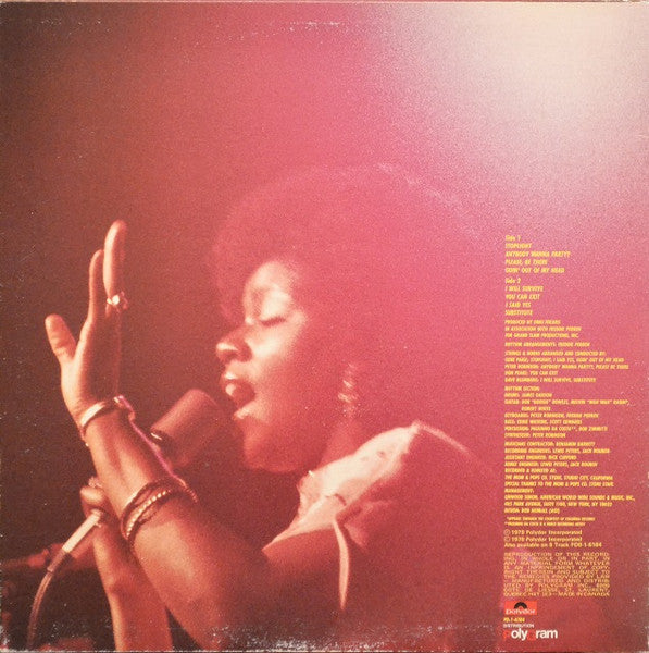 Gloria Gaynor – Love Tracks - 1978 Original Vinyl Pursuit Inc