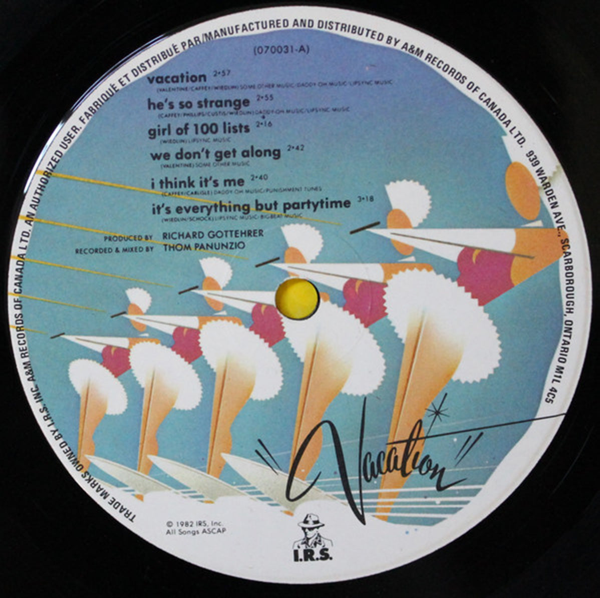 Go-Go's – Vacation - 1982 VinylPursuit.com