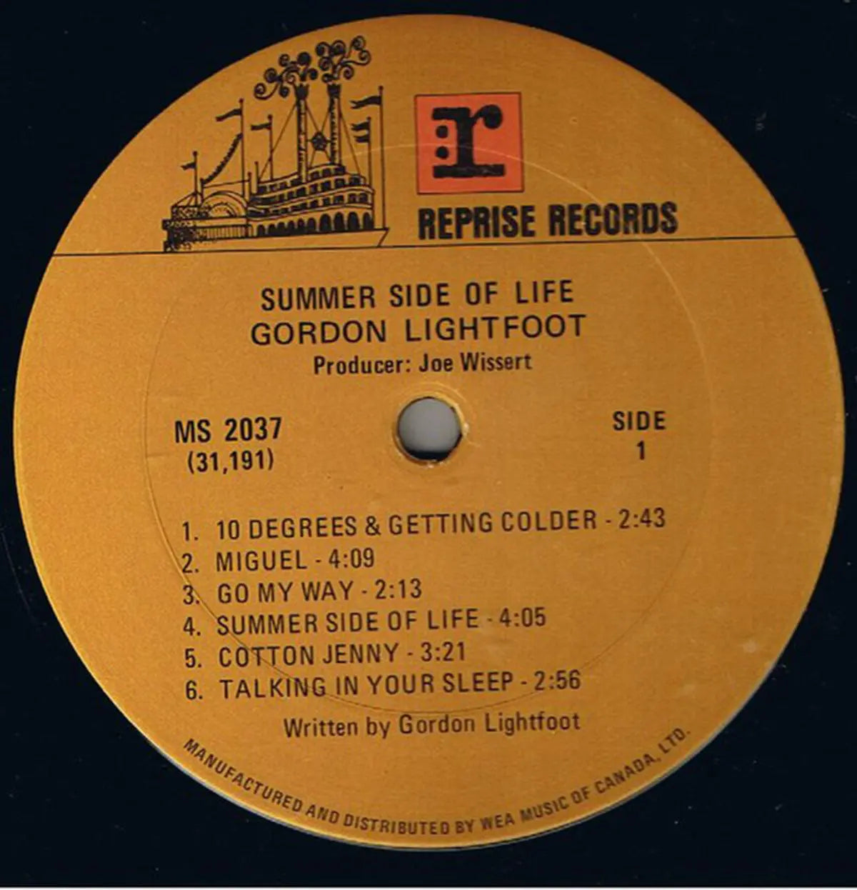 Gordon Lightfoot – Summer Side Of Life - 1972 VinylPursuit.com
