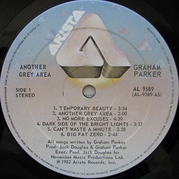 Graham Parker – Another Grey Area VinylPursuit.com