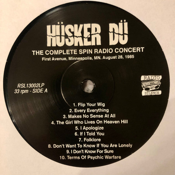 Hüsker Du – The Complete Spin Radio Concert - Sealed, Rare Vinyl Pursuit Inc