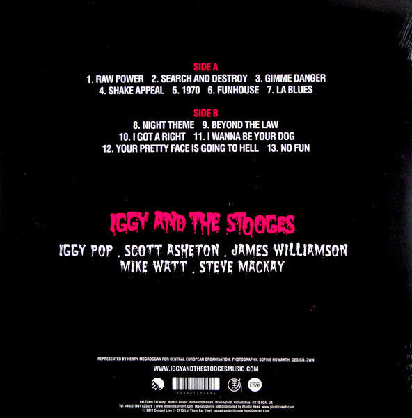 Iggy And The Stooges – Sadistic Summer Live 2011 - UK Pressing, White Vinyl - Sealed! Vinyl Pursuit Inc