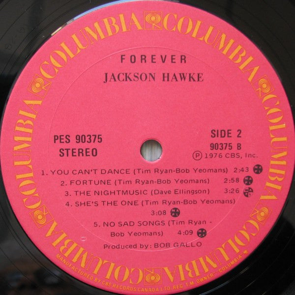 Jackson Hawke – Forever -  1976 Original Pressing Vinyl Pursuit Inc