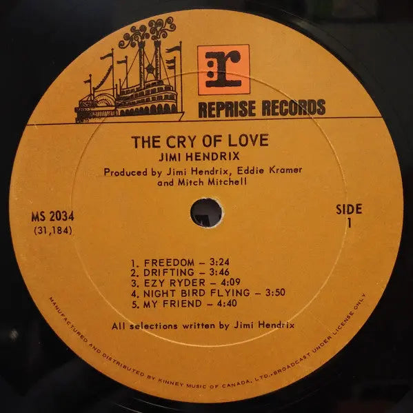 Jimi Hendrix – The Cry Of Love VinylPursuit.com