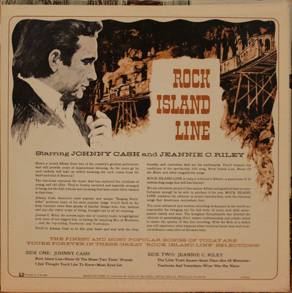 Johnny Cash And Jeannie C Riley – Rock Island Line - In Shrinkwrap! Vinyl Pursuit Inc
