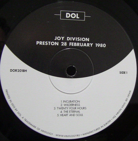 Joy Division – Preston, 28 February 1980 - 180 gm, Sealed! Vinyl Pursuit Inc