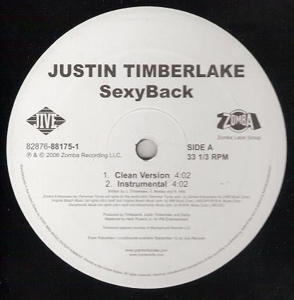 Justin Timberlake – SexyBack - US Original Pressing Vinyl Pursuit Inc