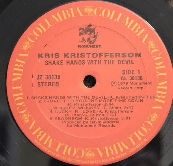 Kris Kristofferson – Shake Hands With The Devil Vinyl Pursuit Inc