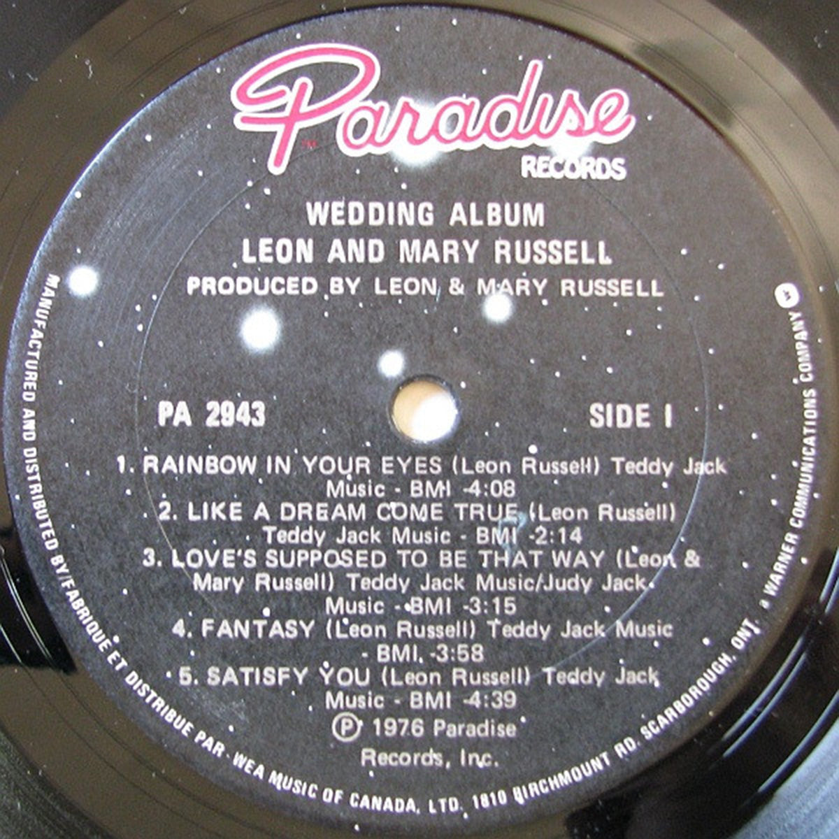 Leon & Mary Russell – Wedding Album - 1976 VinylPursuit.com