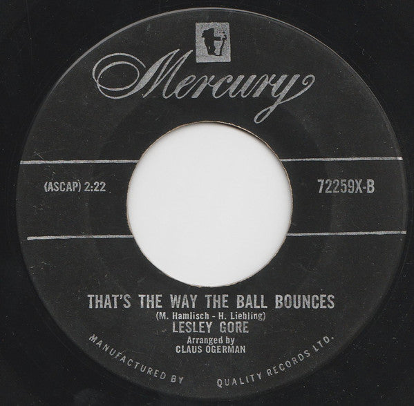 Lesley Gore – That's The Way Boys Are - 7" Single VinylPursuit.com