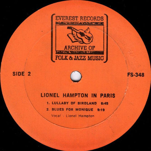Lionel Hampton – Lionel Hampton In Paris - 1981 MONO US Pessing VinylPursuit.com