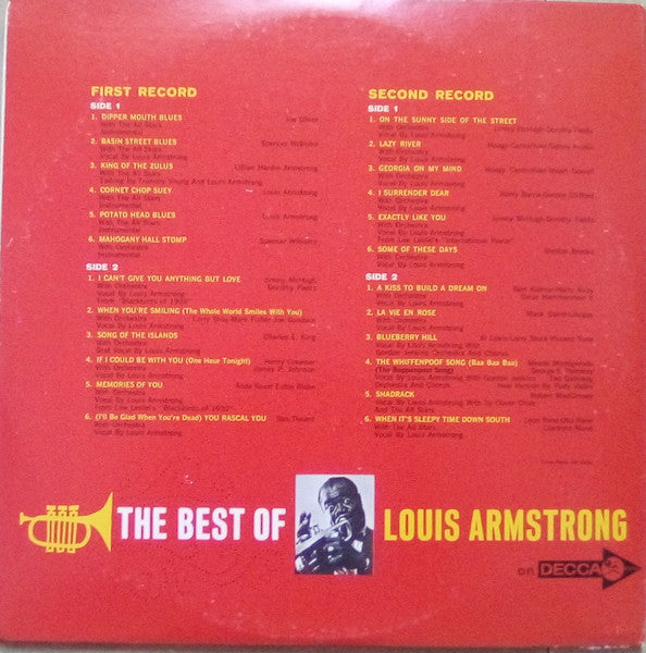 Louis Armstrong – The Best Of Louis Armstrong Vinyl Pursuit Inc