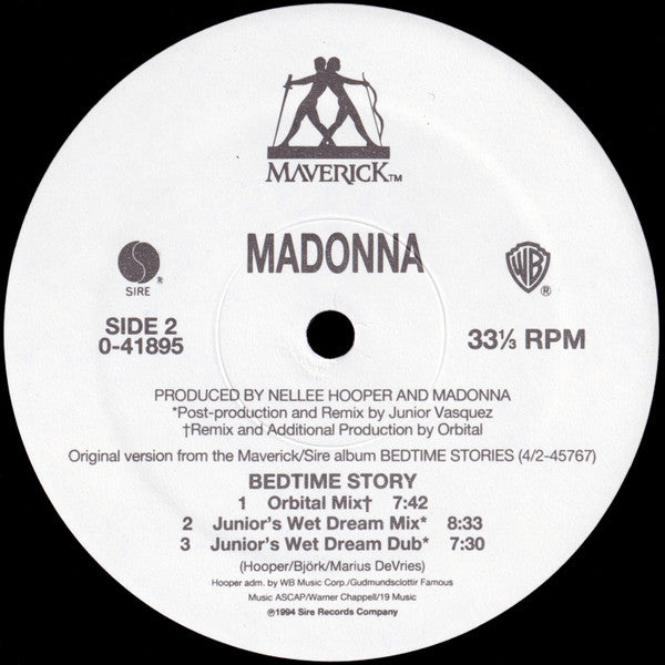 Madonna – Bedtime Story - 1985 US Original Vinyl Pursuit Inc