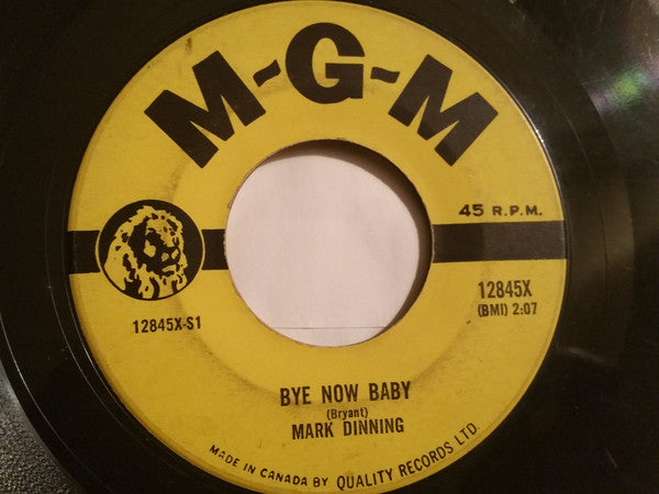 Mark Dinning – Bye Now Baby / Teen Angel - 7" Single VinylPursuit.com