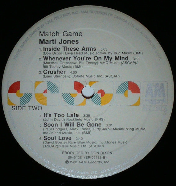 Marti Jones – Match Game VinylPursuit.com