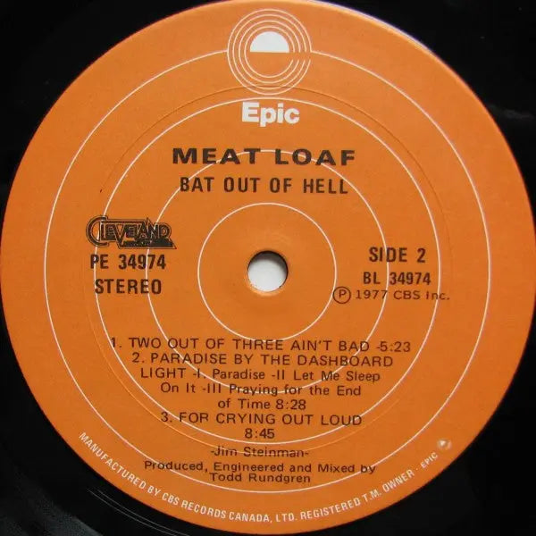 Meat Loaf – Bat Out Of Hell VinylPursuit.com