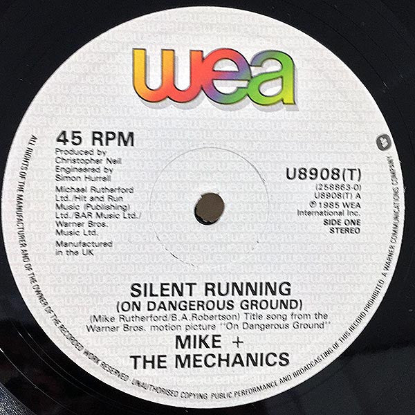 Mike & The Mechanics – Silent Running (On Dangerous Ground) UK Pressing VinylPursuit.com
