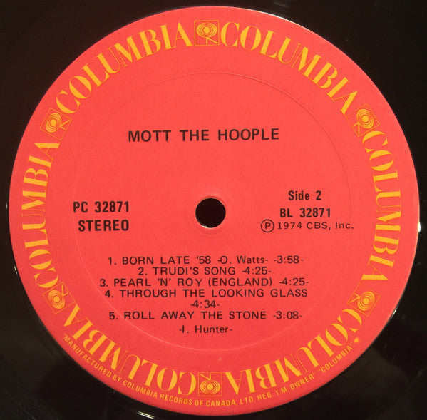 Mott The Hoople The Hoople Vinyl Pursuit Inc