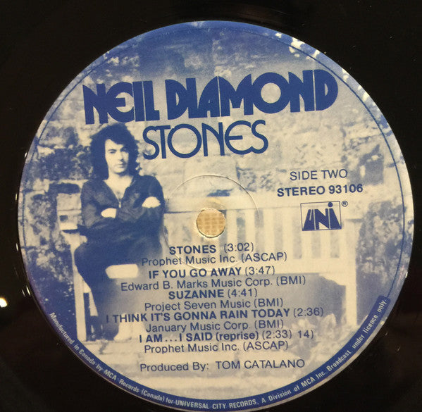 Neil Diamond – Stones -  1971 Original Pressing Vinyl Pursuit Inc
