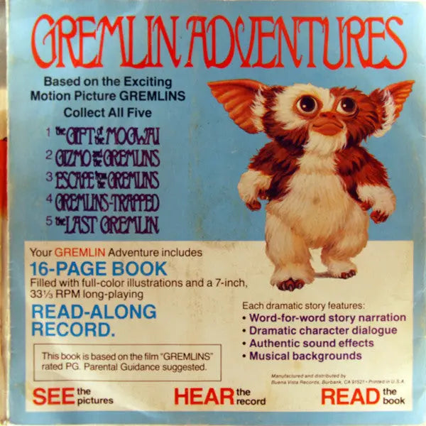 Gremlins - The Gift Of The Mogwai - 7" Single 1984 US Original Vinyl Pursuit Inc