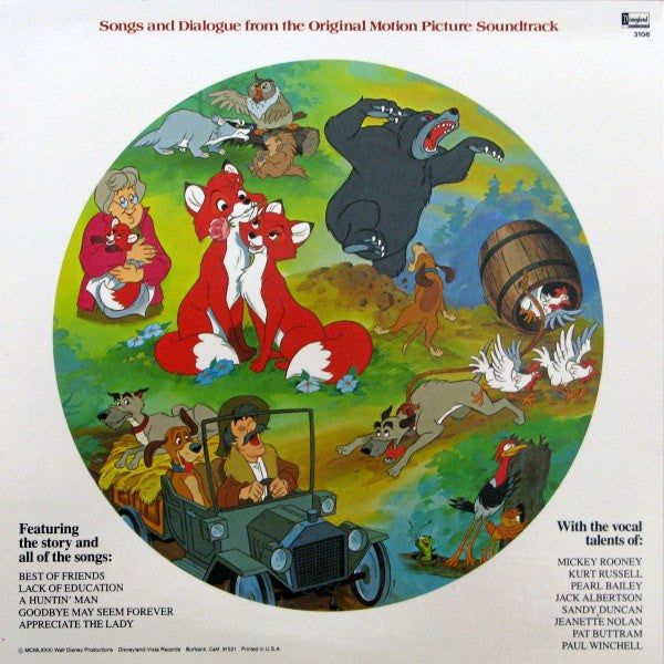 The Fox And The Hound - Original US Picture Disc VinylPursuit.com