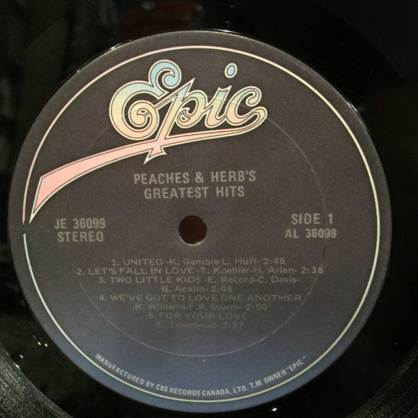 Peaches & Herb – Greatest Hits - 1979 Original Vinyl Pursuit Inc