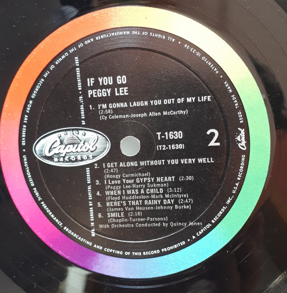 Peggy Lee – If You Go -  1961 Original Mono in Shrinkwrap Vinyl Pursuit Inc