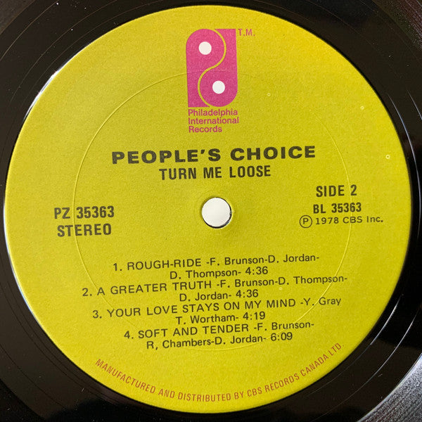 People's Choice – Turn Me Loose -  1978 Original Pressing VinylPursuit.com