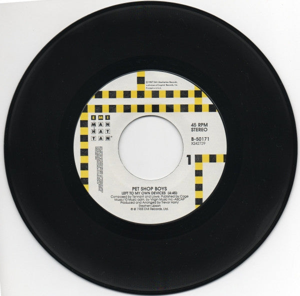 Pet Shop Boys – Left To My Own Devices - 1988 US Pressing VinylPursuit.com