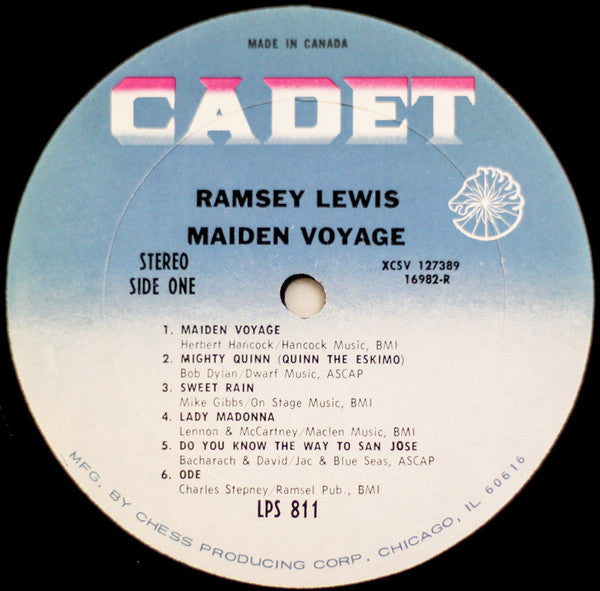 Ramsey Lewis – Maiden Voyage - 1968 Original Pressing Vinyl Pursuit Inc