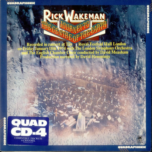 Rick Wakeman – Journey To The Centre Of The Earth - 1974 US Quadraphonic Original Vinyl Pursuit Inc