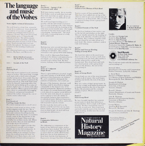 Robert Redford – The Language And Music Of The Wolves - 1971 US Pressing, SEALED! Vinyl Pursuit Inc