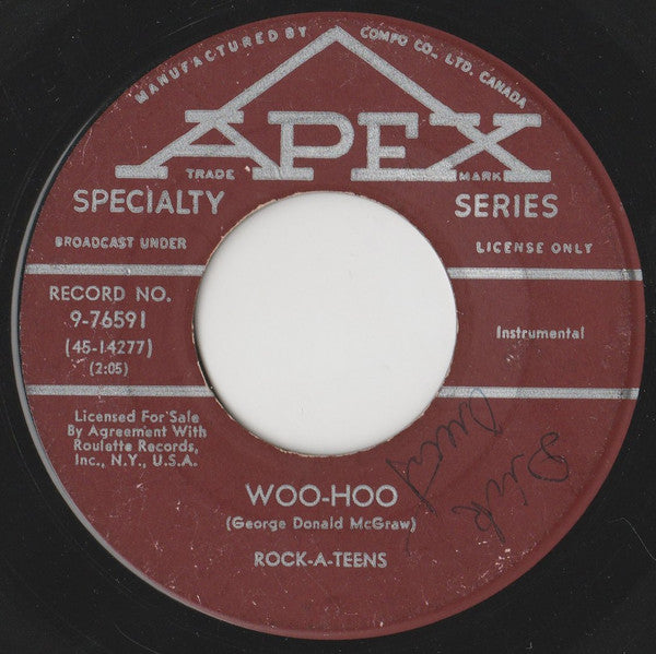 Rock-A-Teens – Woo-Hoo / Untrue - 7" Single VinylPursuit.com
