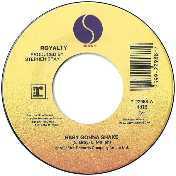 Royalty / Stewart Copeland – Baby Gonna Shake / Throb US Pressing VinylPursuit.com