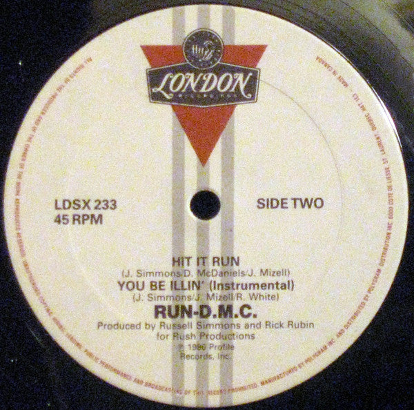 Run-DMC – You Be Illin' (Remix) - 1986 Original Vinyl Pursuit Inc