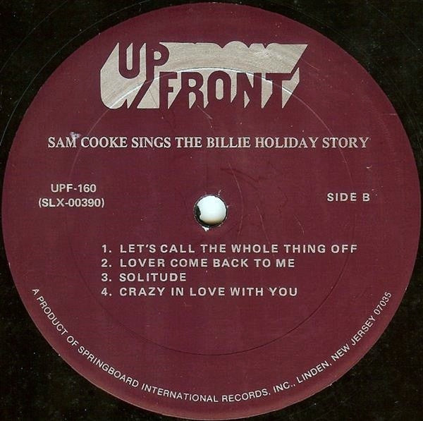 Sam Cooke – Sings The Billie Holiday Story US Pressing VinylPursuit.com
