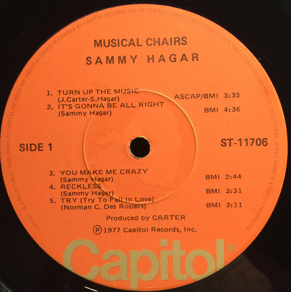 Sammy Hagar – Musical Chairs VinylPursuit.com