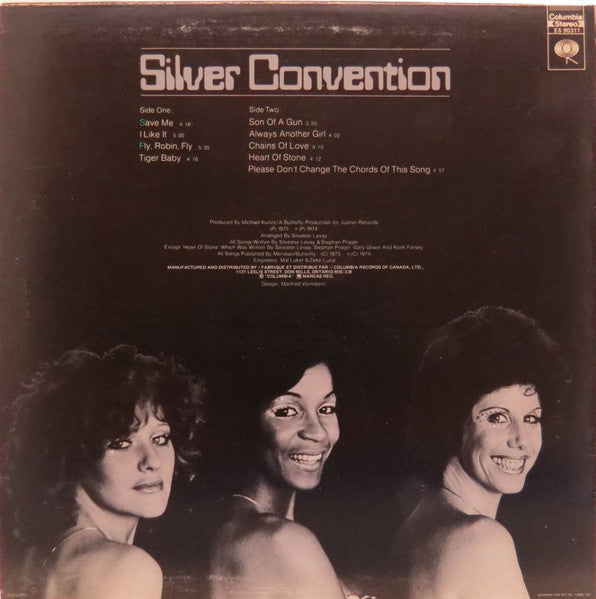 Silver Convention – Silver Convention - 1975 Original Vinyl Pursuit Inc