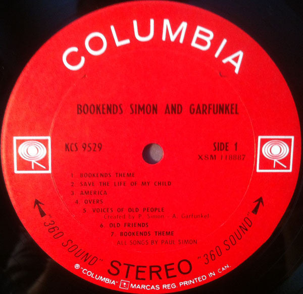 Simon & Garfunkel Bookends 1968 Vinyl Pursuit Inc