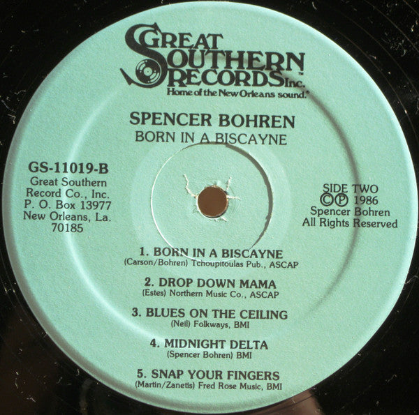 Spencer Bohren – Born In A Biscayne US Pressing VinylPursuit.com